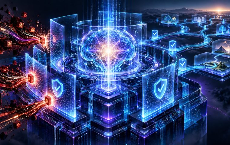 نواة ذكاء اصطناعي محمية بطبقات دفاع ضد الحقن والتهديدات السيبرانية